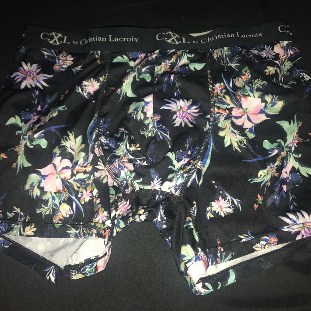 NWOT Men's Medium Christian Lacroix Floral Print Boxer Briefs